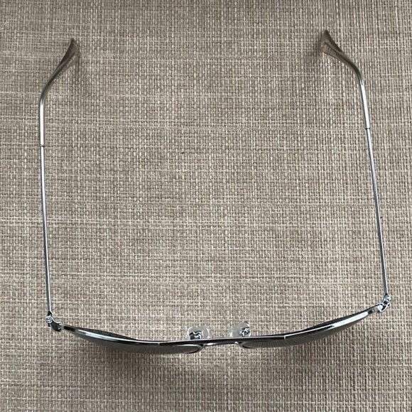 Fashion Sunglasses Silver Tone Frame Aviator Shape Unisex Eye Wear - Picture 10 of 12